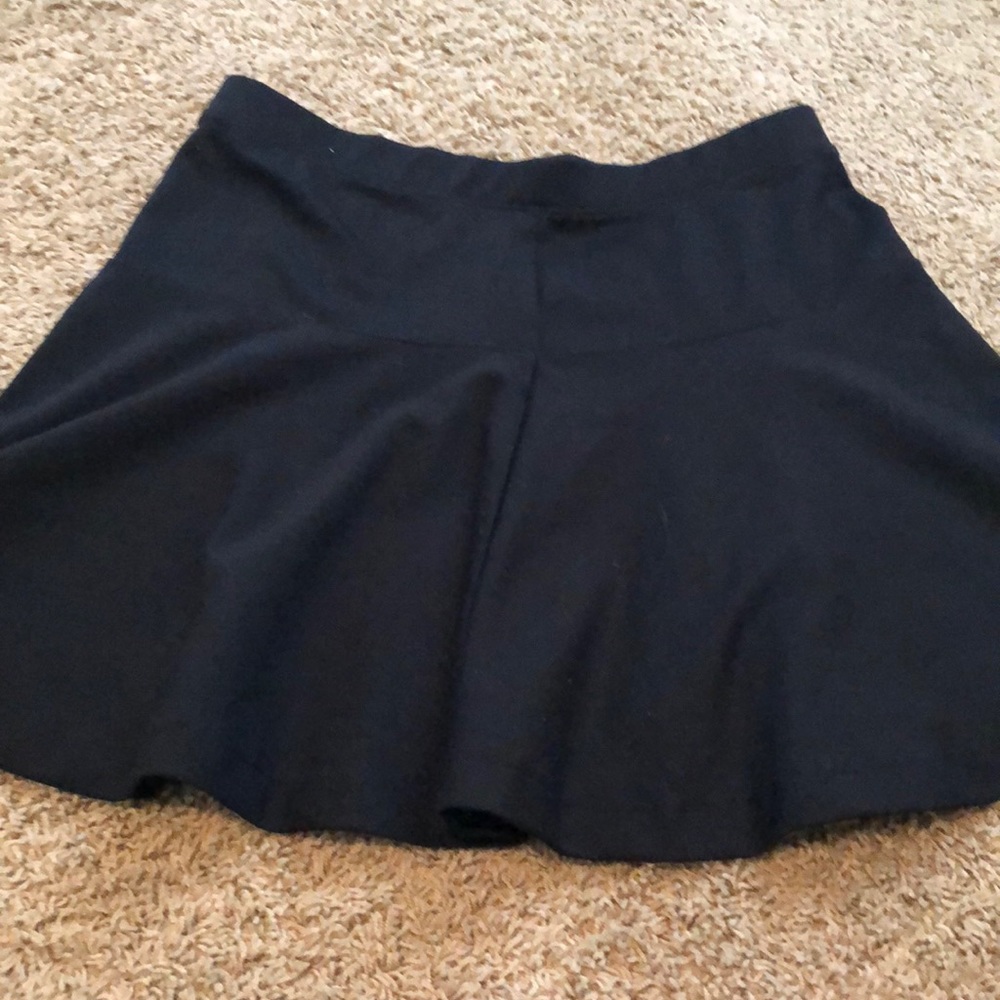 Black mini skirt
